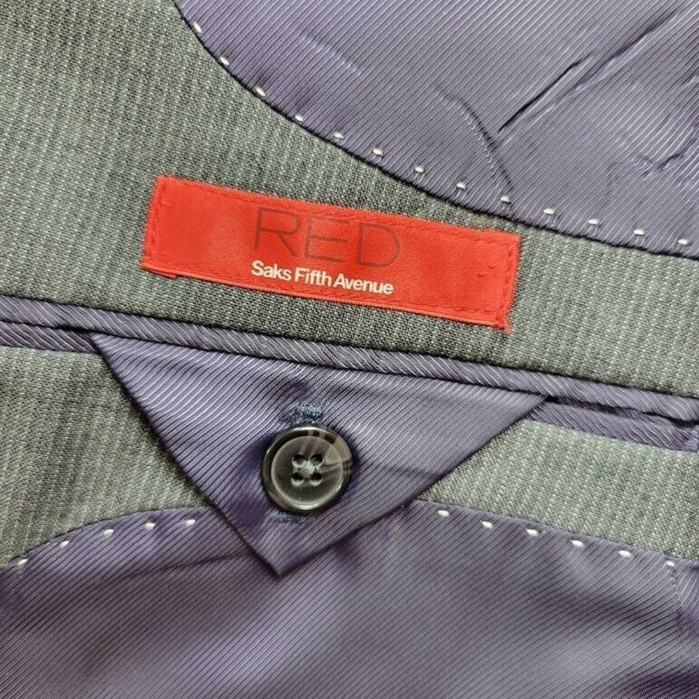 Ermenegildo Zegna Blazer Mens 44R Gray Wool Suit Jacket Casual Saks Fifth Avenue - Picture 13 of 16